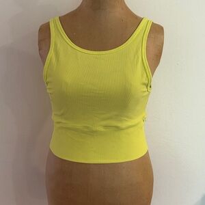 Lululemon sz 6 power pivot ribbed tank electric lemon Bright Yellow great cond